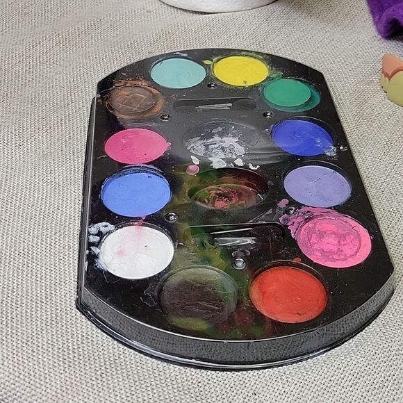 Rainbow color accessories.Hat, wigs, lashes, nose, teeth PRIDE, PARADE FUN - Picture 2 of 6